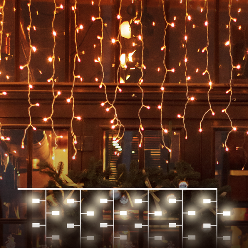 Гирлянда светодиодная "Занавес" Eurosvet 200-101 220В Теплый IP65 2х3м фото Гирлянда светодиодная "Занавес" Eurosvet 200-101 220В Теплый IP65 2х3м картинка